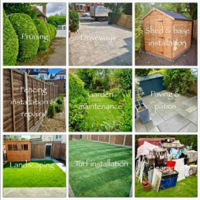 Handyman Pat services — pruning, driveways, fencing, paving, turf, clearance