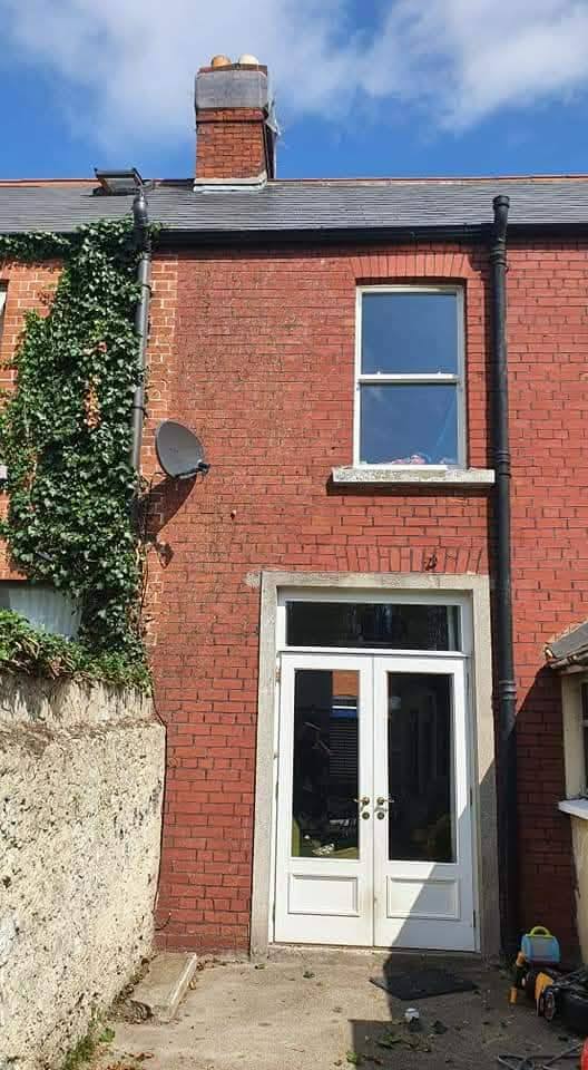 Ivy & wall clearance · Dublin — after